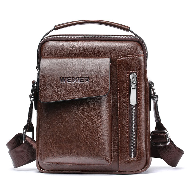 men's cross shoulder leather bag