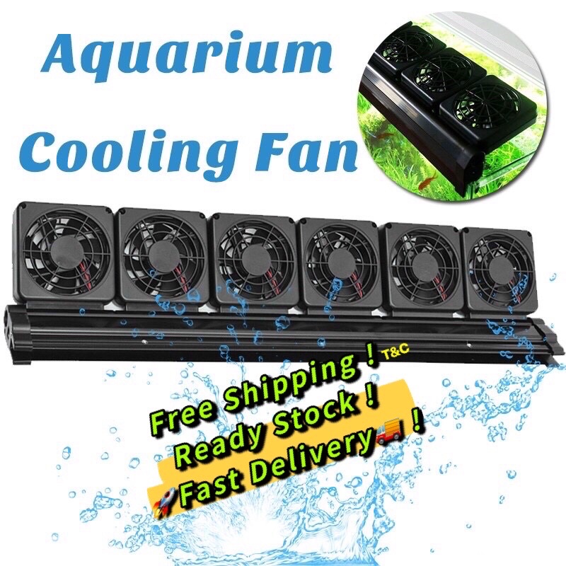 Aquarium Water Cooling Fan Multi Angle Fish Tank Aquascape Wind Cooler