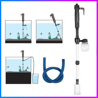 ◆Electric Aquarium Fish Tank Water Changer Sand Washer Vacuum Siphon Operated Gravel Cleaner Aquariu