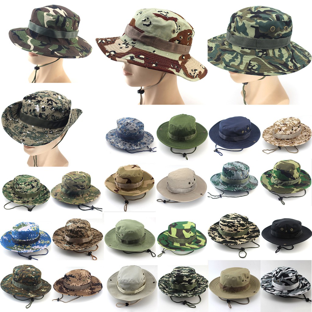 camouflage sun visor hat
