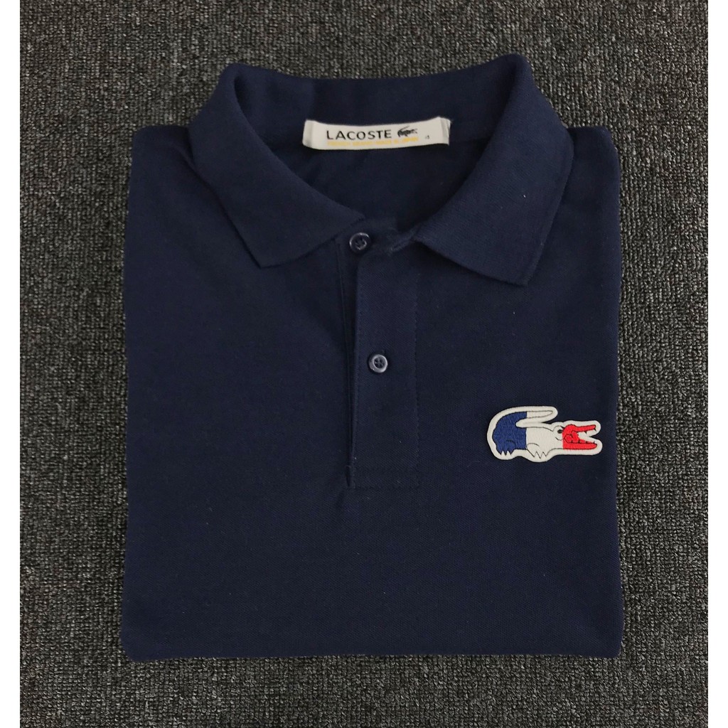 lacoste navy blue polo