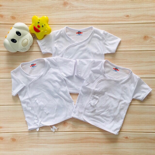 BARU BARUAN PLAIN WHITE BABY NEW BORN SET SHORT SLEEVE/SULAPA | Shopee ...