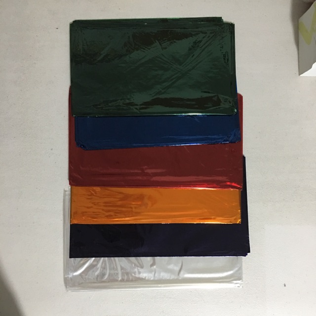 Cellophane Wrapper / Packaging Green Red Yellow Blue Violet Clear per
