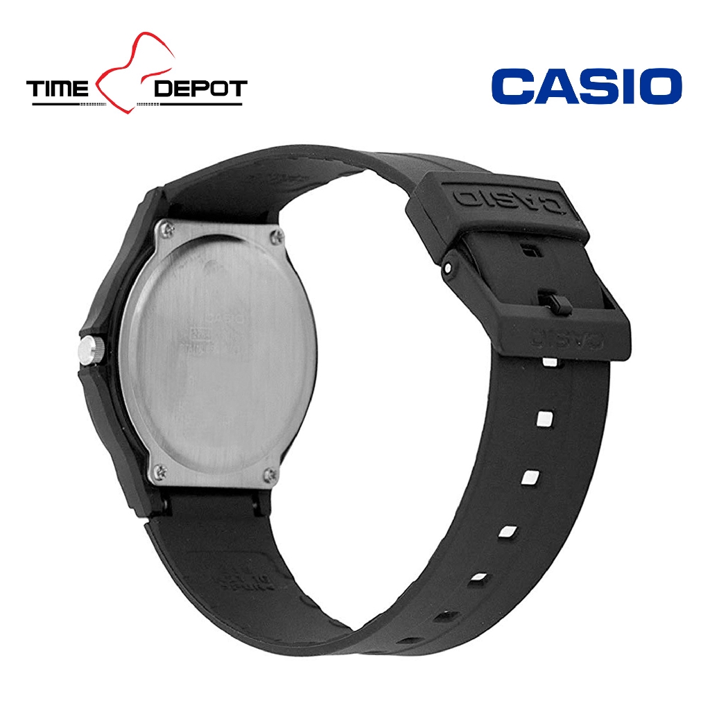 Casio Mw 59 1evdf Analog Black Resin Strap Watch For Men Shopee Philippines