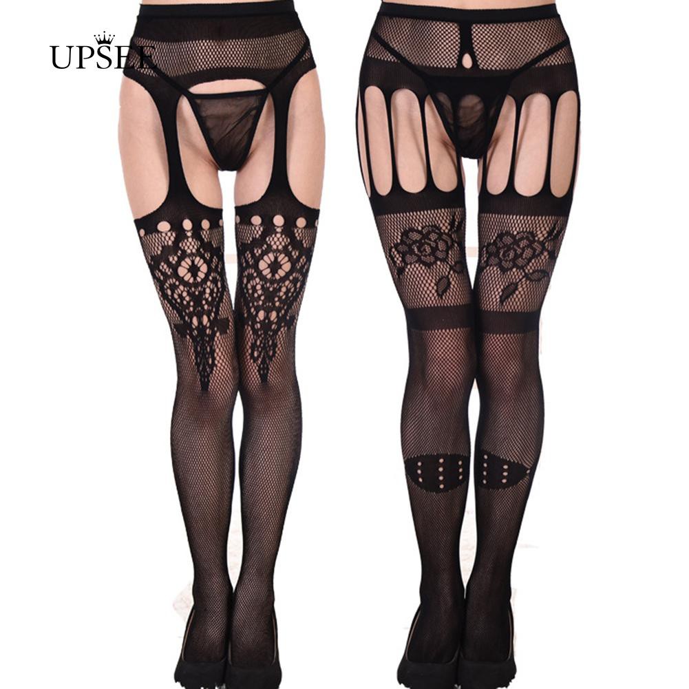 thigh highs and garter belt