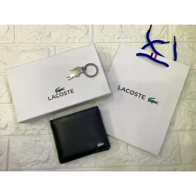 lacoste wallet sale
