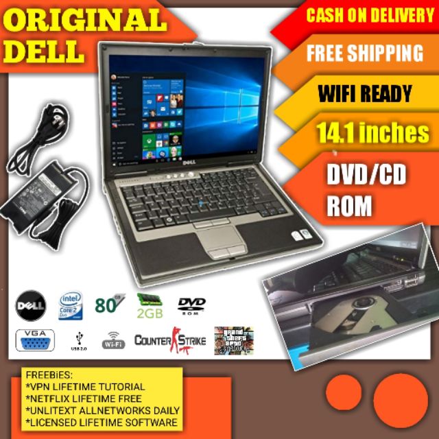 [COD] ORIGINAL DELL LAPTOP 14.1 inches with dvd cd rom player Shopee