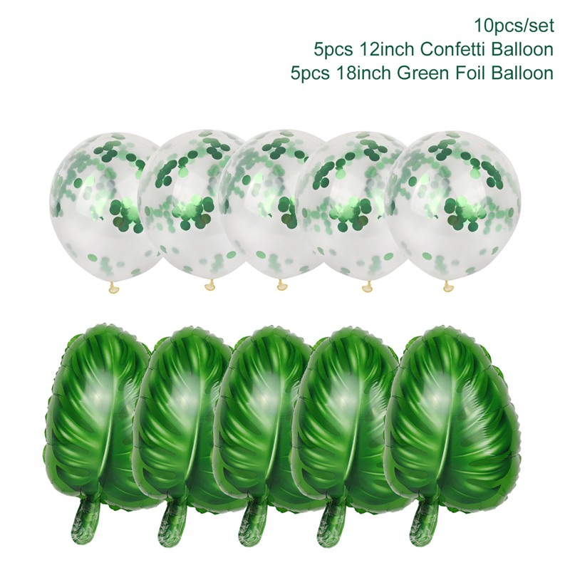 ️5 pcs Palm Leaf Foil Balloons String Birthday Decor Party Decorations Baloons Event Party home decorations Arch Kit