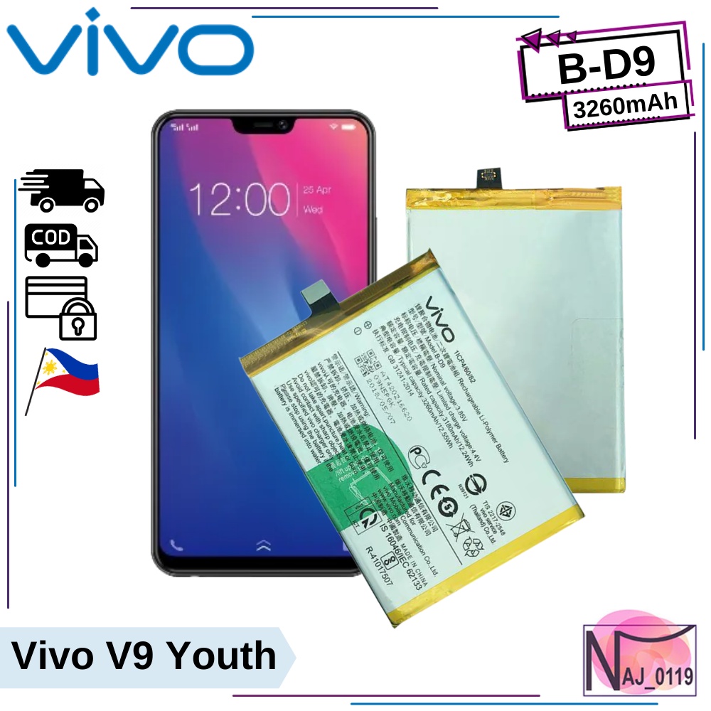 VIVO V9 Youth Battery | Model: B-D9 Original High Quality Li-ion ...