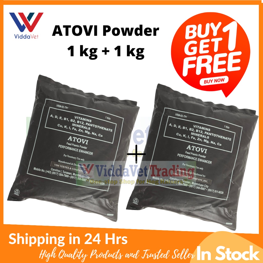 Atovi BUY 1 TAKE 1 PROMO wonder powder 1 kg  1 kg + 1 kg Atovi for livestock poultry pets swine