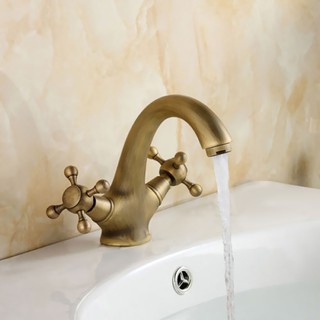 Antique Bass Kitchen Faucet Mixer Water Tap Centerset Bathroom