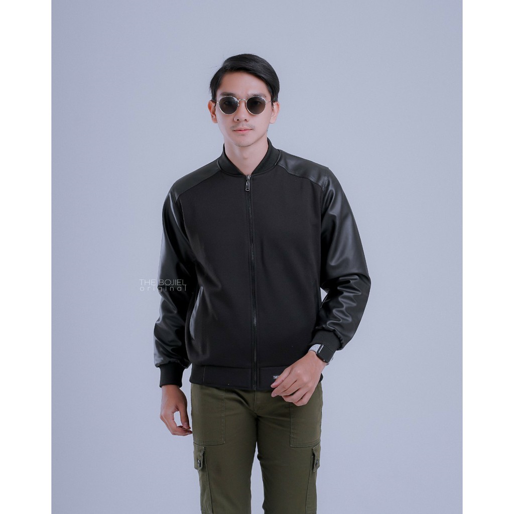 synthetic bomber jacket