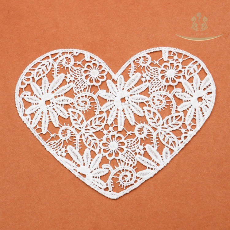 heart lace fabric