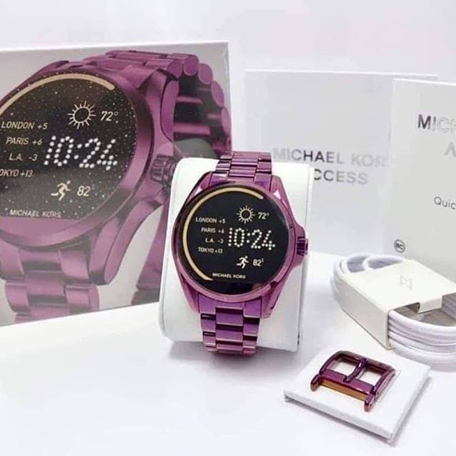 michael kors purple smartwatch