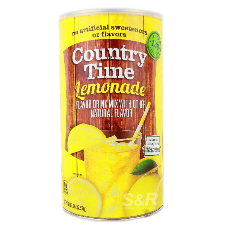S&R Country Time Lemonade Powder Drink Mix 2.33kg Shopee Philippines