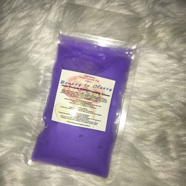 Trial Size Brassy To Classy Purple Conditioner Toner Shopee