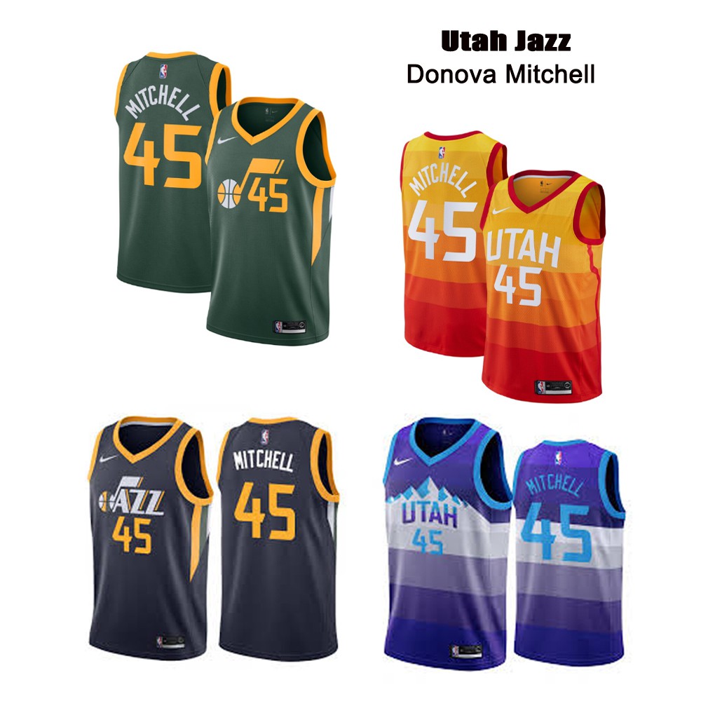 NBA Utah Jazz 45 Donovan Mitchell 