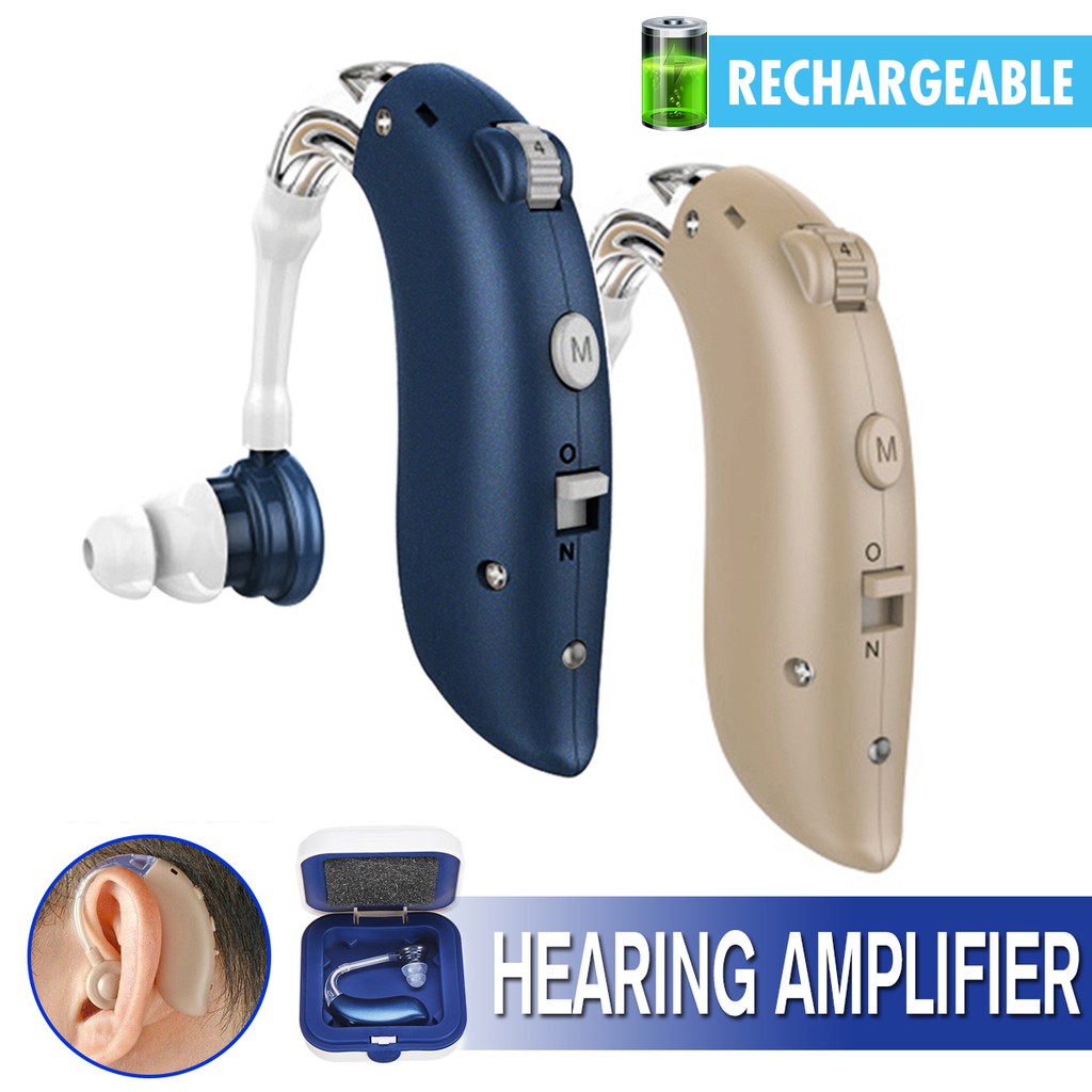 Wireless BTE Digital Hearing Aid Mini Rechargeable Ear Sound Enhancer