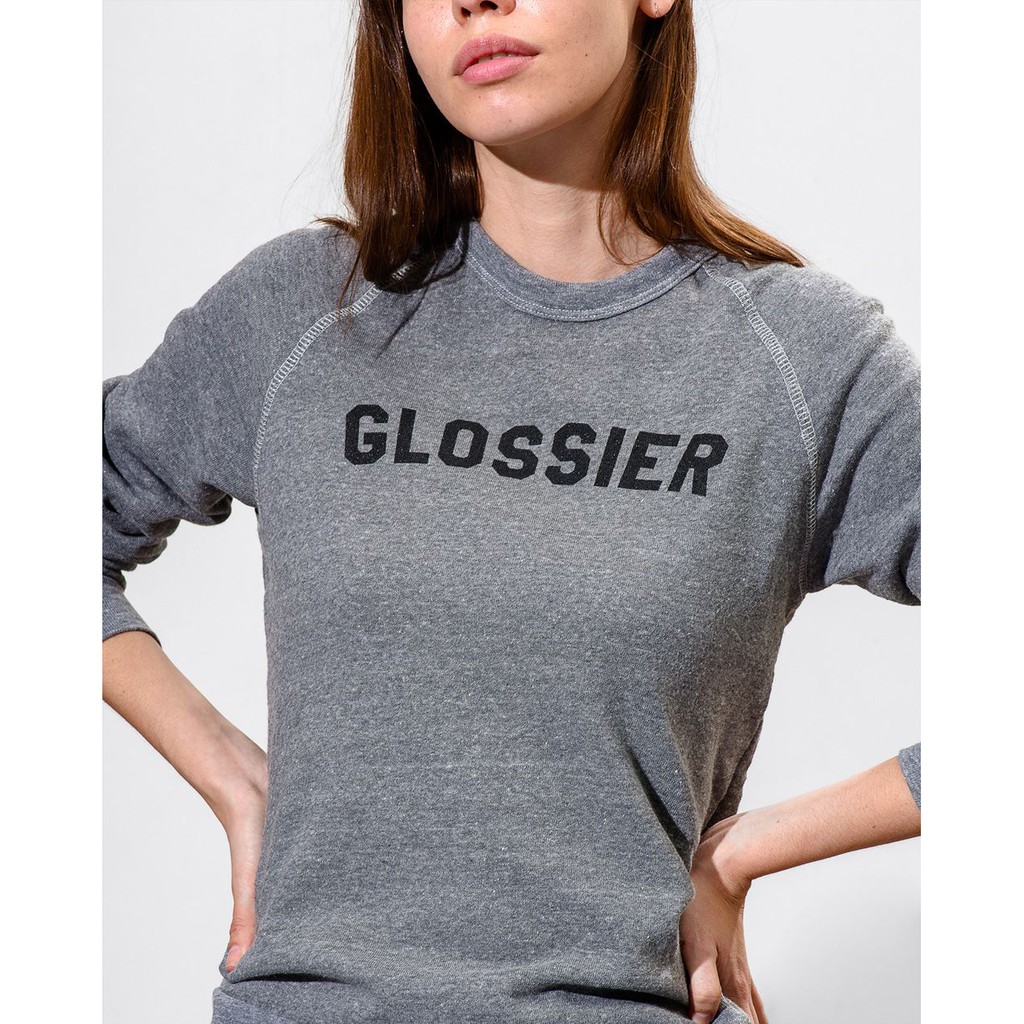 glossier sweatshirt