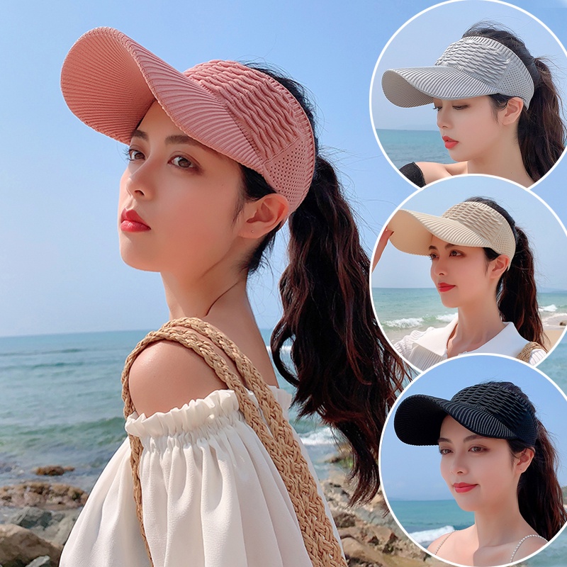 Buy Chanel/CHANEL 2021 Summer New Product Empty Top Hat Women Sunscreen  Breathable Fashion Casual Anti-UV Sun Hat All-match Cap ｜Cap-Fordeal |  Summer Uv Protection Sunscreen Sunshade Empty Top Hat And Comfortable |