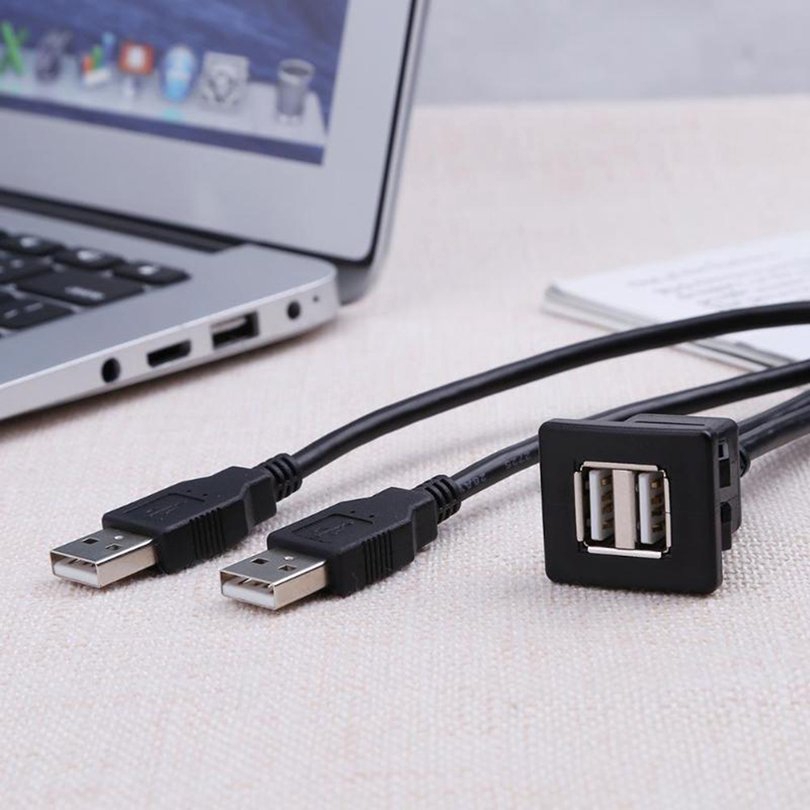 double port usb cable