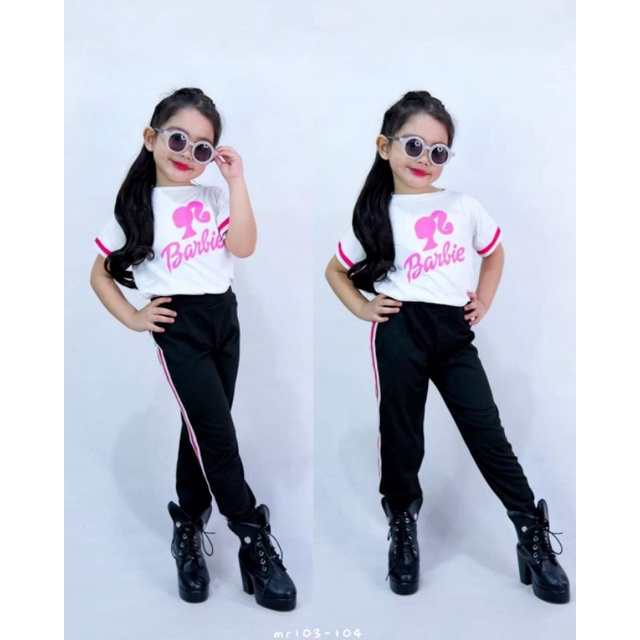 Annie Terno Skirt or Jogger Pants for Kids Black Pink Best Seller