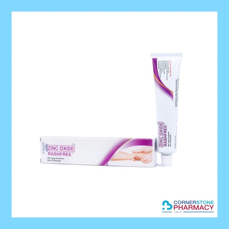 Rashfree Ointment Zinc Oxide (30g) Cornerstone Pharmacy Shopee