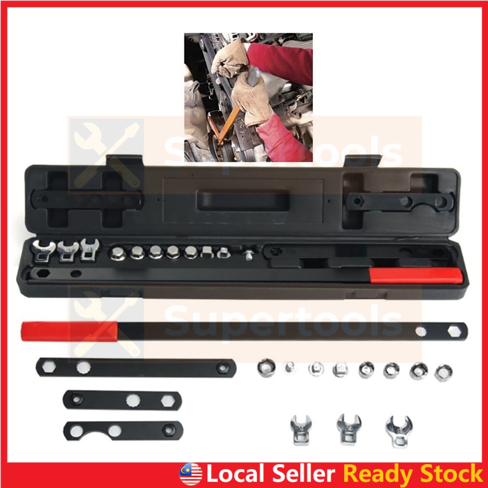 8pcs 16pcs Ratcheting Wrench Serpentine Tension Belt Tensioner Tool Kit