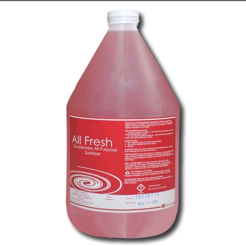 All Fresh Quat Sanitizer Shopee Philippines