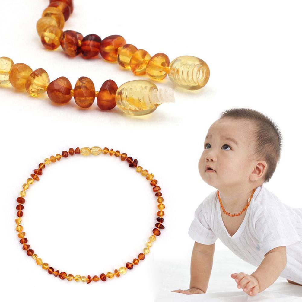 amber bead teething necklace