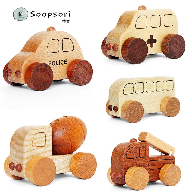 wooden baby toy set