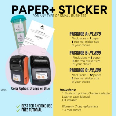 bluetooth printer small size