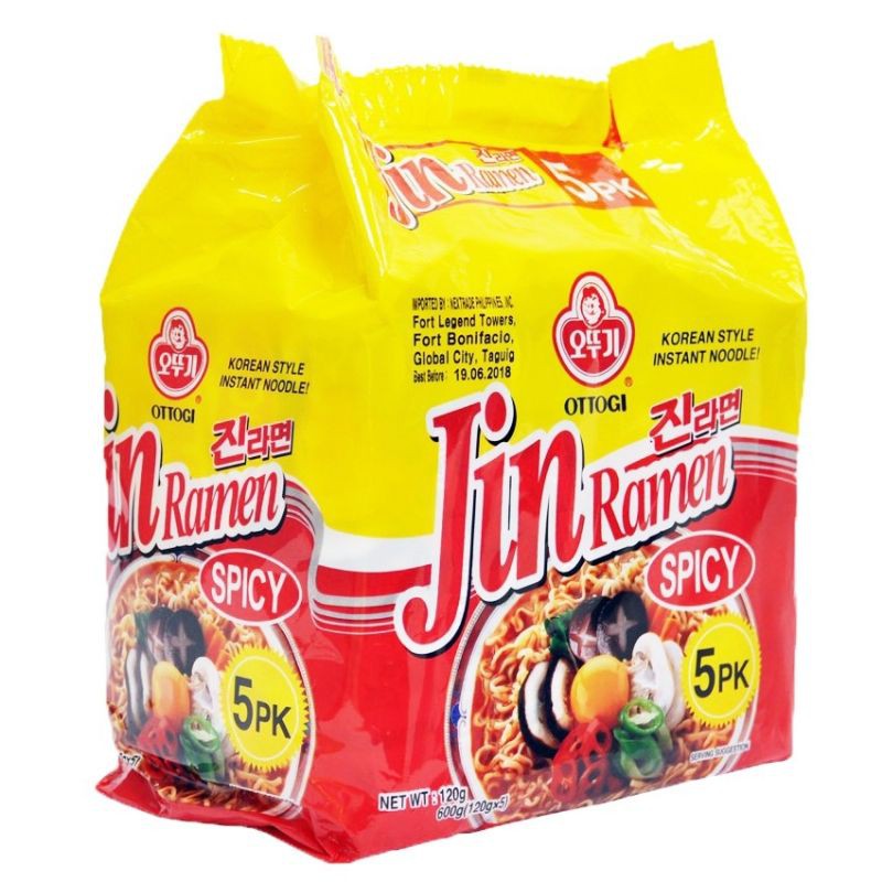 Jin Ramen Korean Noodles 5pcs/pack Shopee Philippines