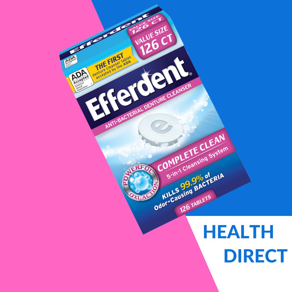 Efferdent AntiBacterial Denture Cleanser 5 in 1 Cleansing System 6