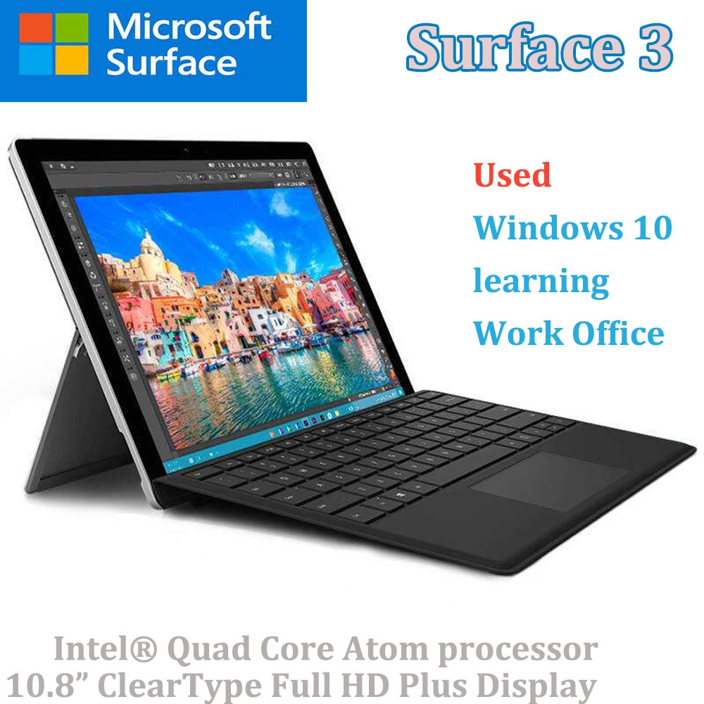 80 New Used Microsoft Surface 3 Intel Quad Core 1 6ghz Processor 4g Ram 64g 10 8 Inch Wifi Windows 10 Professional Personal Entertainment Office Study Business Computer Mini Tablet Pc Laptop Shopee Philippines