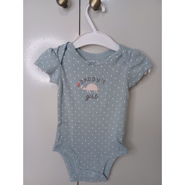 Preloved baby clothes Carter's (Green polka) (3 to 6 mos.) Shopee