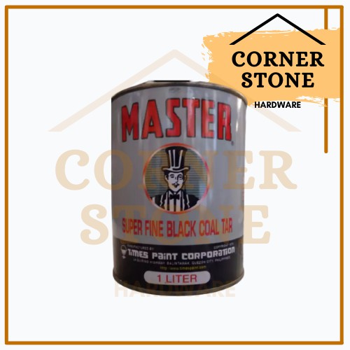 Master Super Fine Black Coal Tar Paint 1 LITER Shopee Philippines