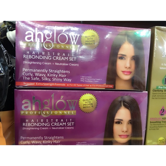 Ahglow Rebonding Cream 480g Shopee Philippines