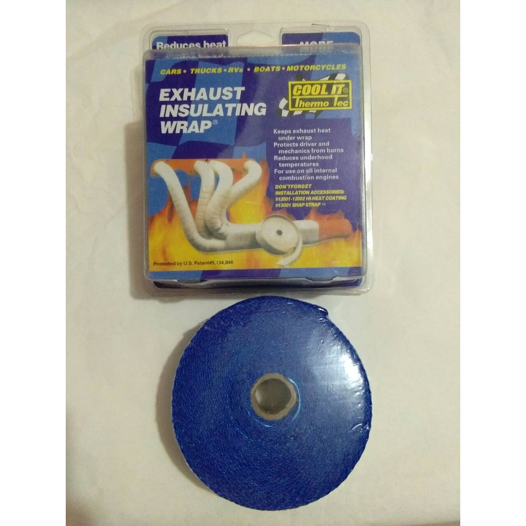 Cool IT Thermo-Tec Exhaust Insulating Thermal Wrap Blue | Shopee Philippines