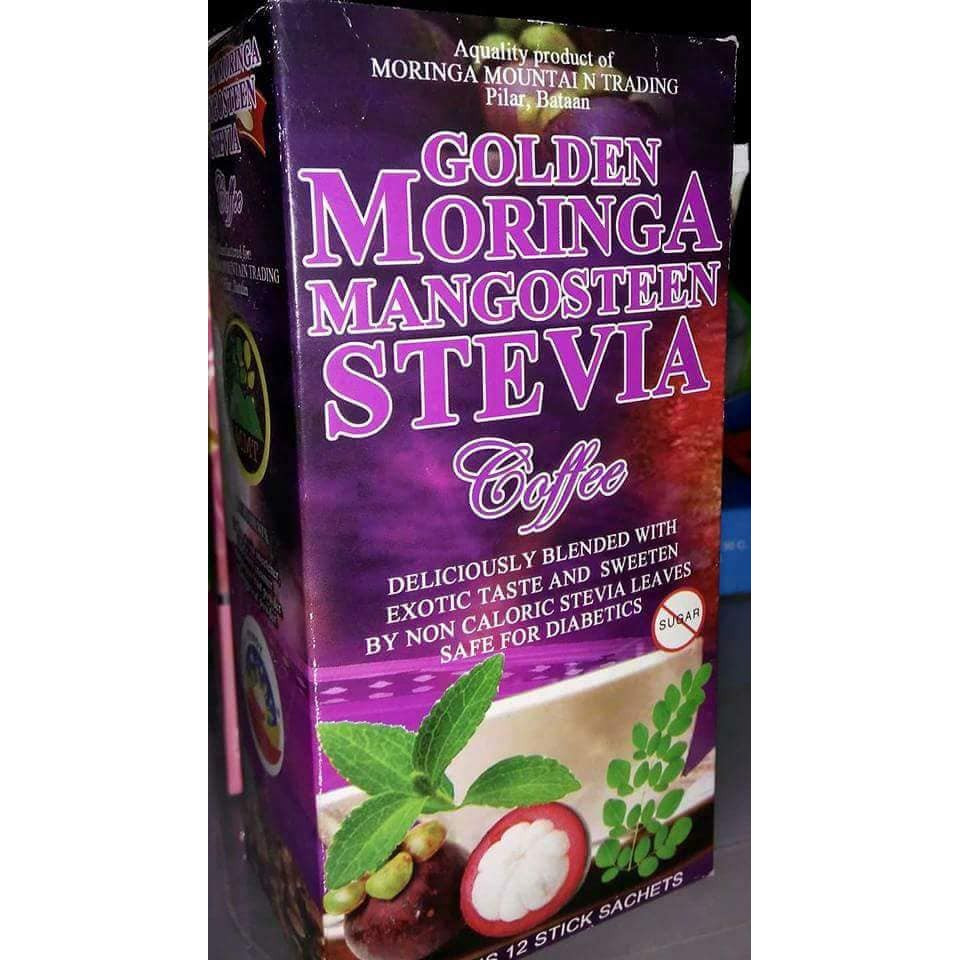 GOLDEN MORINGA MANGOSTEEN STEVIA COFFEE Shopee Philippines