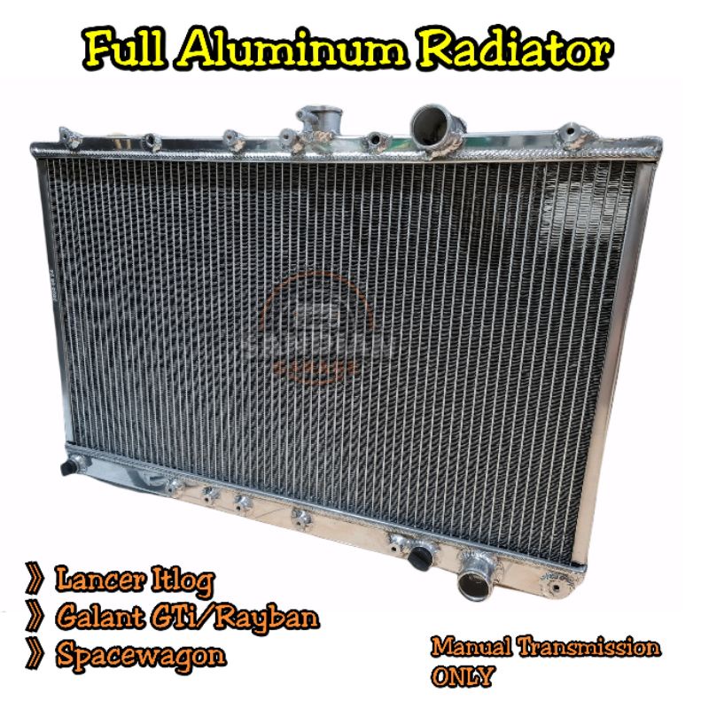 Radiator Full Aluminum for Lancer Itlog, Galant GTi/Rayban, Spacewagon ...