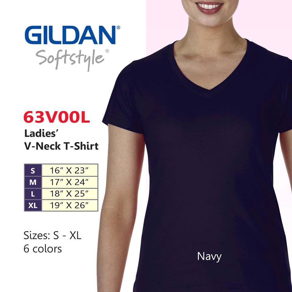 gildan v neck t shirts