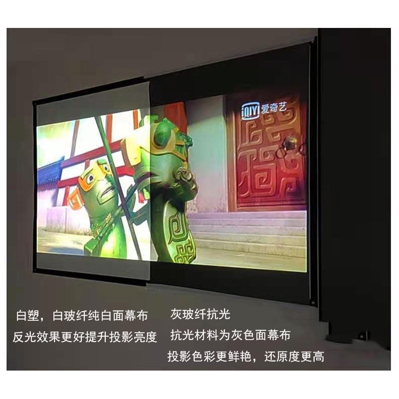 Projector Screens Matte White White Glass Fiber Gray Glass Fiber Anti ...