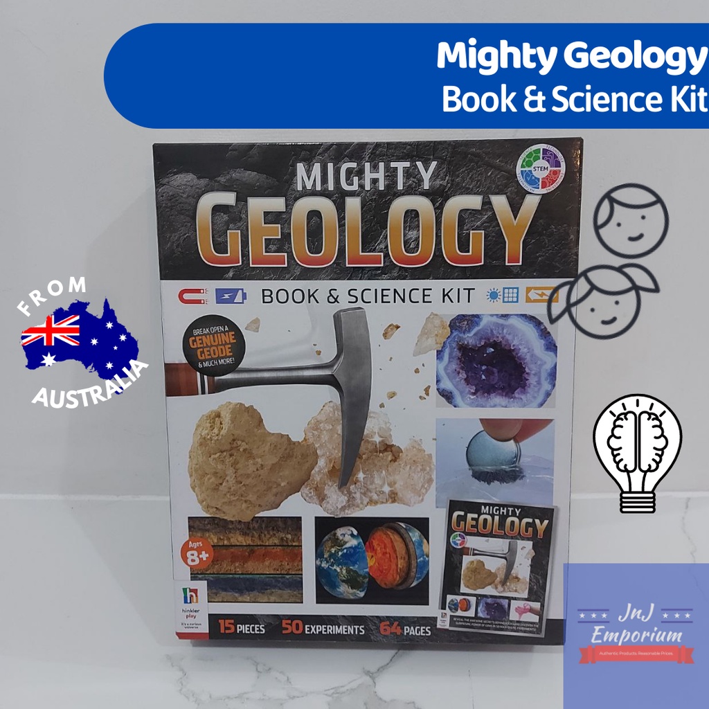 15 Piece Mighty Geology Book and Science Kit Shopee Philippines