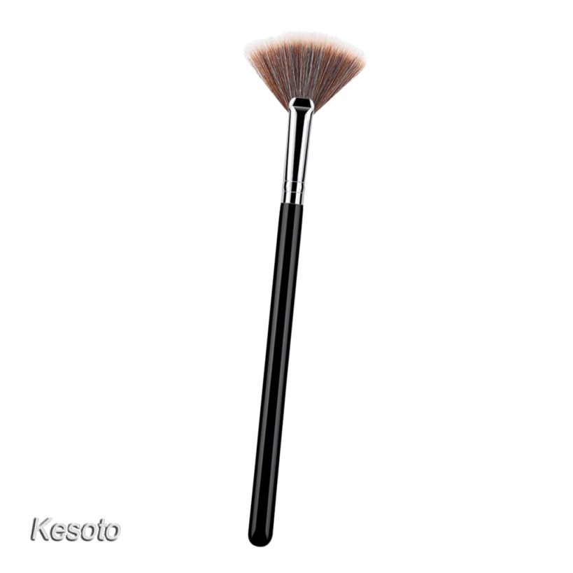 fan makeup brush