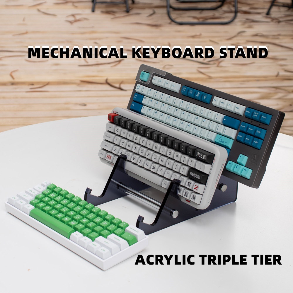 {Ready Stock}ACRYLIC Mechanical Keyboard Stand Keyboard Display Stand