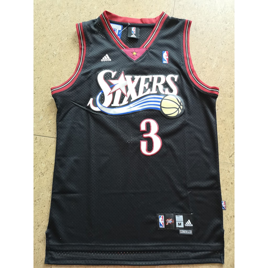 NBA SIXERS No. 3 Iverson jersey (black 