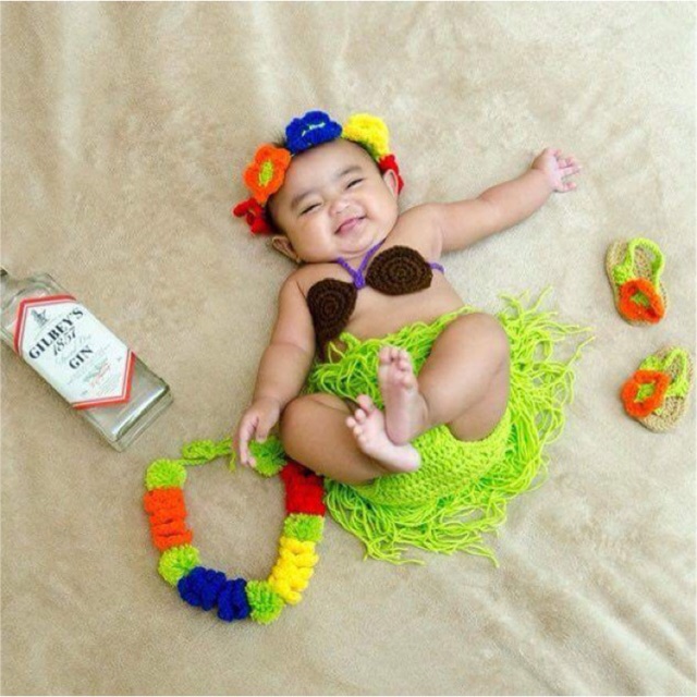 baby hawaiian costume