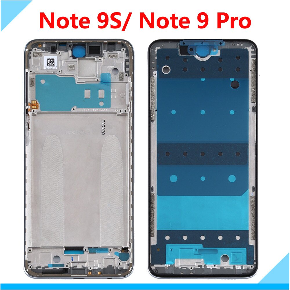 Front Frame for Xiaomi Redmi Note 9 Pro Screen Supporting Bezel Chassis ...