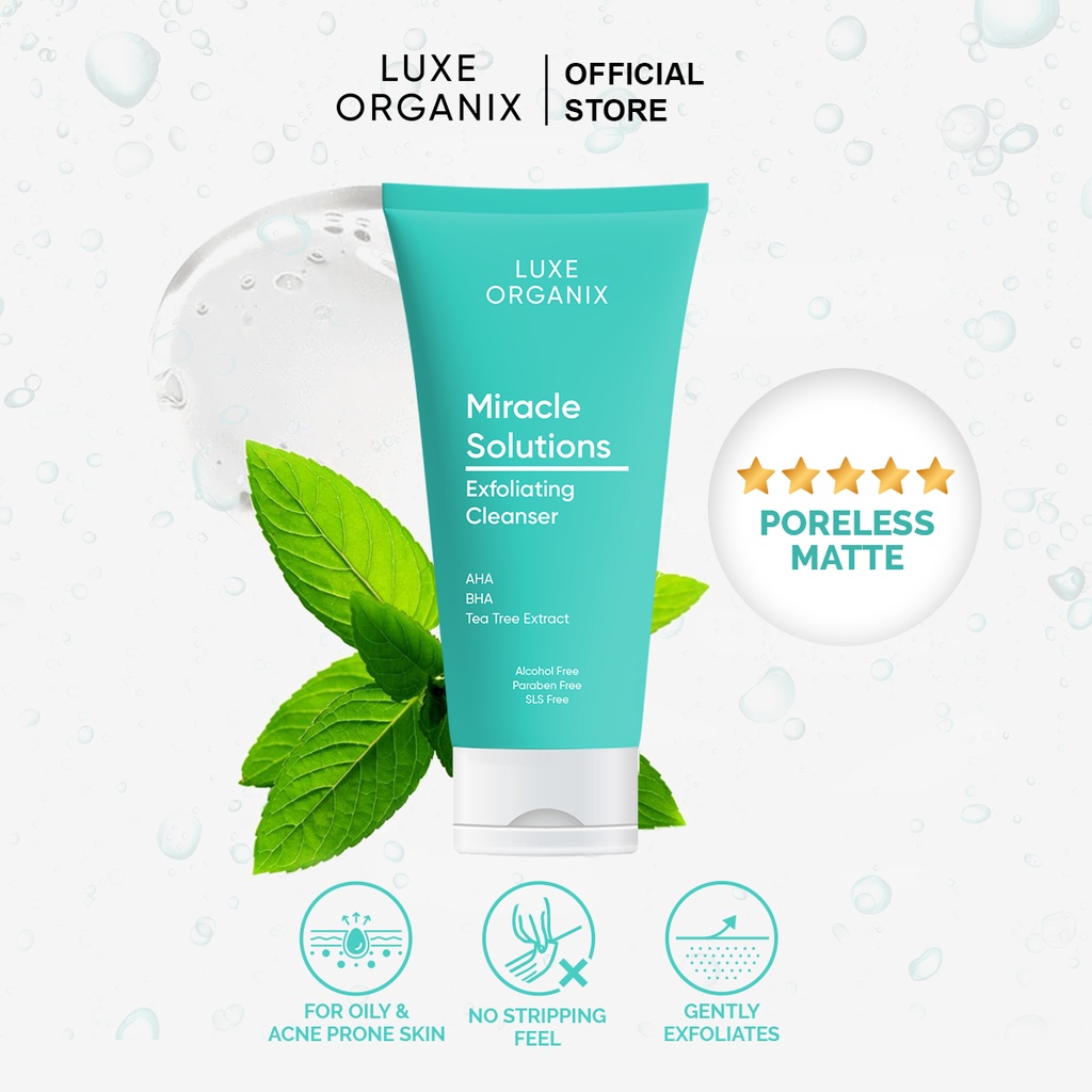 Luxe Organix Miracle Solutions Aha/Bha Gel Cleanser 150mL | Shopee ...